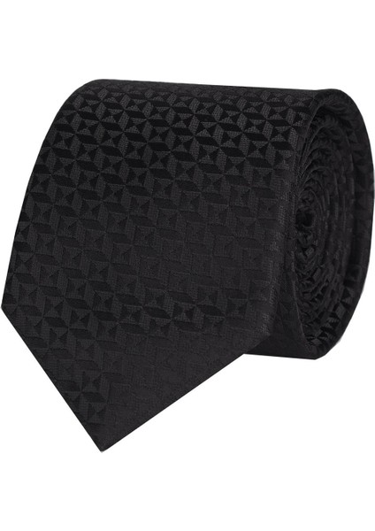 Siyah Mineli Kol Düğmesi Hand Made 7.5 cm Siyah Kravat Mendil Kutulu Hediye Seti fırsatları