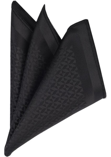 Siyah Mineli Kol Düğmesi Hand Made 7.5 cm Siyah Kravat Mendil Kutulu Hediye Seti indirimleri