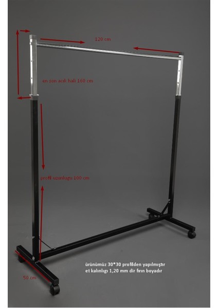 Tekli Ayarlı Boyalı Stand