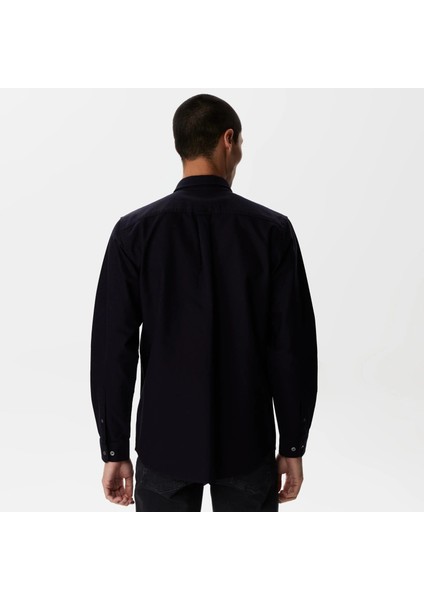 Lacoste Erkek Slim Fit Düğmeli Yaka Siyah Gömlek modelleri