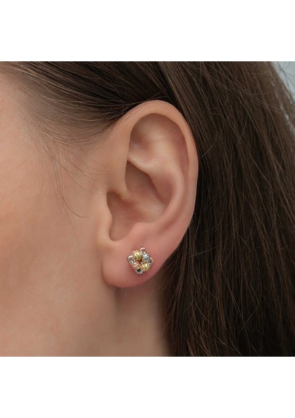 Gümüş Renkli Dorika Kadın Çivili Küpe fırsatları