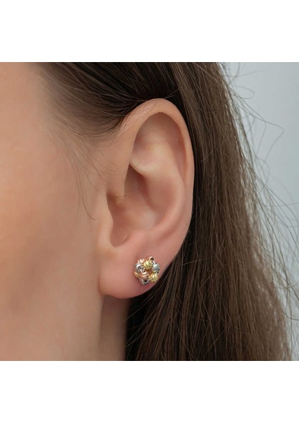 Gümüş Renkli Dorika Kadın Çivili Küpe indirimleri