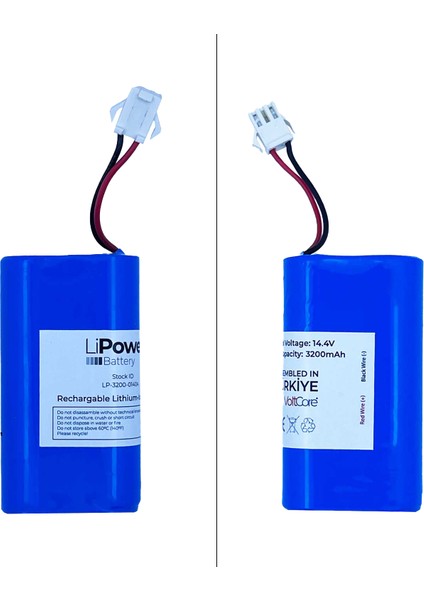 LiPower Anker Eufy Robovac 25C Robot Süpürge Bataryası 3200MAH Pil
