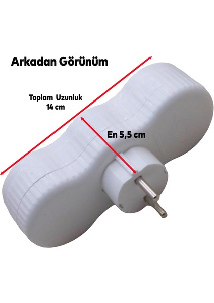 Golyat Topraklı 3 Lü Çoklu Grup Priz Çoğaltma Üçlü Fiş Piriz