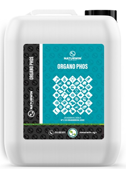 Organo Phos 20 Litre Azot Fosfor Sıvı Organomineral Gübre