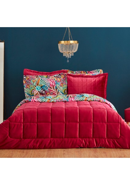 Audrey Çift Kişilik Luxury Comfort Set Fuşya