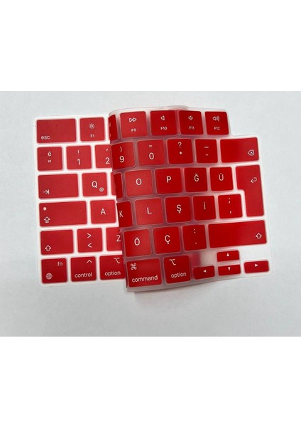 Macbook Pro 16.2 Inç Uyumlu A2485 M1 Işlemcili Türkçe Q Silikon Klavye Koruyucu modelleri