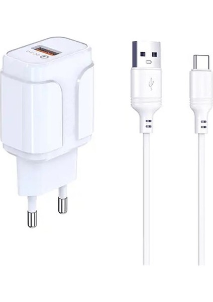 Tx-21 18W 3,6A Quick Changer Turbo Şarj Type-C Şarj Cihazı Seti