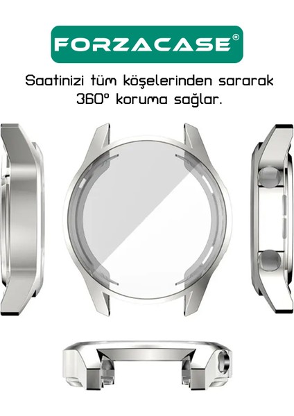Huawei Watch Gt 2 46MM ile Uyumlu Önü Kapalı Ekran Korumalı Silikon Kılıf - FC010 modelleri