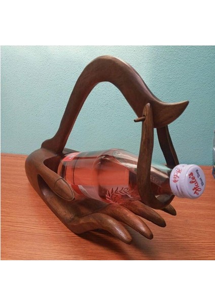 Ahşap Şişe Şarap Sunumluk Yağdanlık Ev Dekorasyon fırsatları