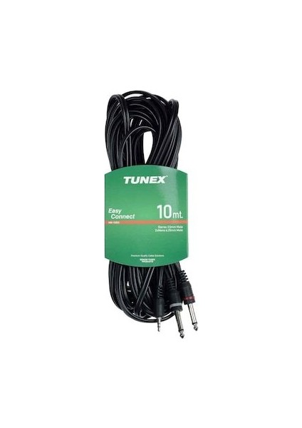 10 Metre 1x3.5 mm Stereo 2x6.3 mm Mono Kablo MR-1000