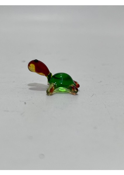 El Yapımı Mini Murano Cam Kaplumbağa Biblo A166-05