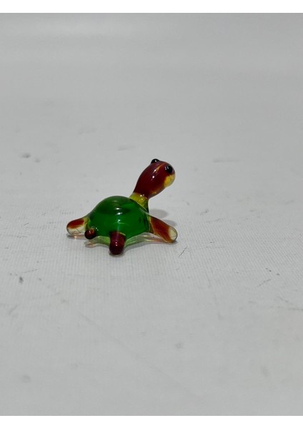 El Yapımı Mini Murano Cam Kaplumbağa Biblo A166-05