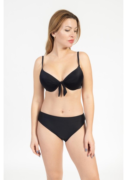 Kadın 717 Kaplı Bikini Takımı Siyah