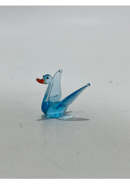 El Yapımı Mini Murano Cam Kuğu Biblo A160-05