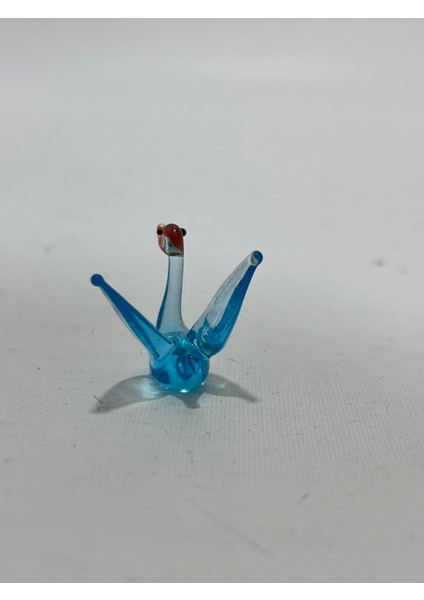 El Yapımı Mini Murano Cam Kuğu Biblo A160-05