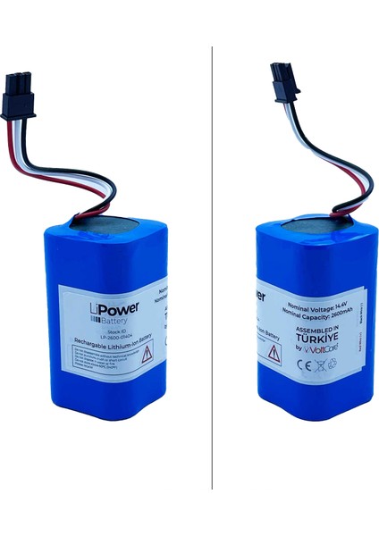 LiPower 360 S5 Robot Süpürge Bataryası 2600MAH Pil