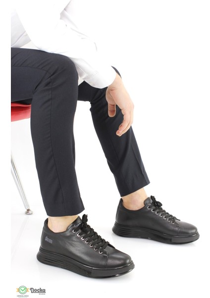 Erkek Deri Günlük Kalın Air Taban Spor Tarz Ortopedik Ayakkabı MR24/CS5275