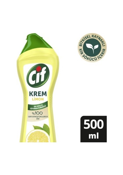 Krem 500 Ml. Limon Kokulu