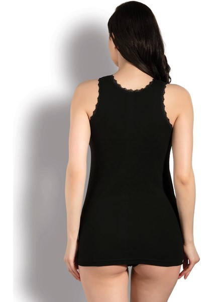 Ribana Omuz Dantelli Atlet-Kb2430-Siyah
