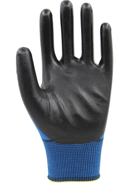 Pn3 Polyester Örme Nitril Eldiven 12 Çift