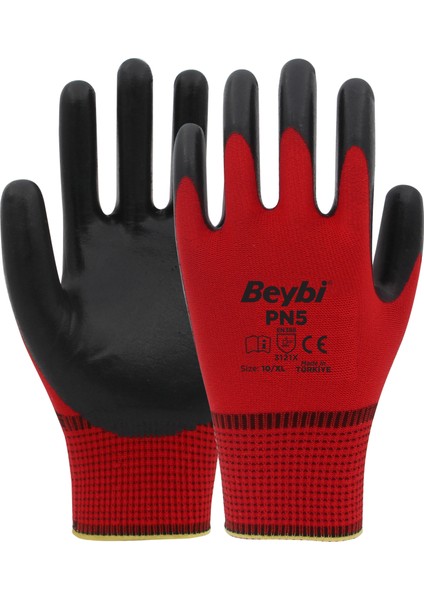 Pn5 Polyester Örme Nitril Eldiven