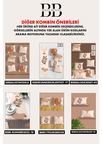 Belle Benoit Modern Tasarım Dijital Baskılı Hediyelik Dekoratif Amerikan Servisi Runner 140X40 cm modelleri