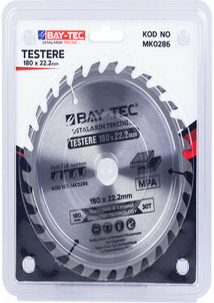 Testere Elmas Sunta 180MMX36TX22.2MM MK0286 8044 - Erpilsan