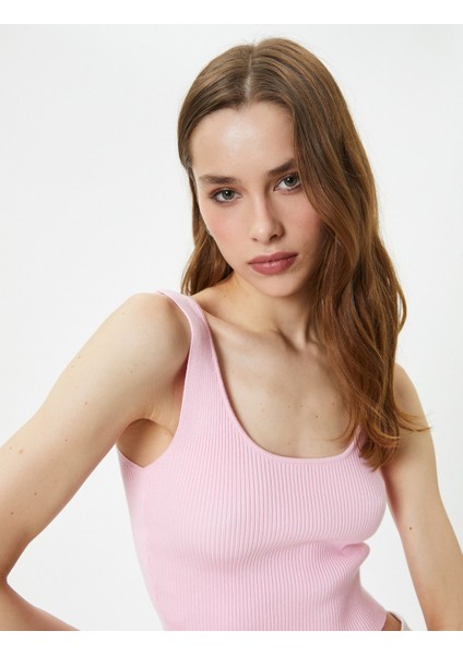 Fitilli Atlet U Yaka Kalın Askılı