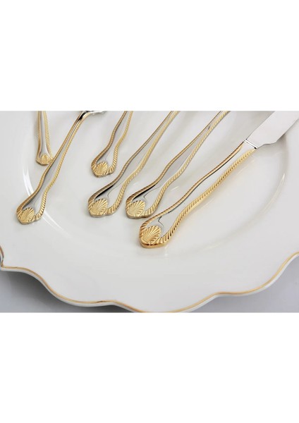 Royal Mademoıselle Diana 36 Parça Kaşık Çatal Bıçak Takımı - Gold modelleri