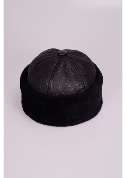 Hakiki Deri İçi Kürklü Çeçen Şapka