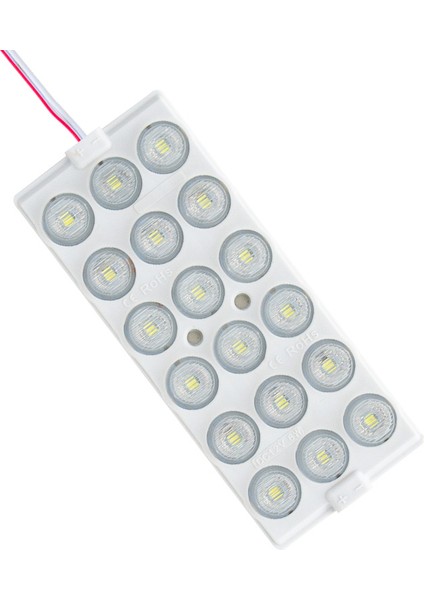 Go İthalat Modül LED 12V 6W Soğuk Beyaz 18 Ledli Yanıp Sönen 2li Paket 13960-2835 (Flaşör) (2818)