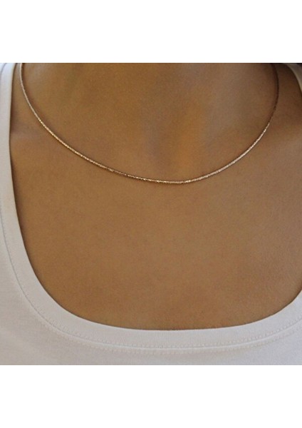 Yleaf Gold Ince Choker Kolye fiyatları