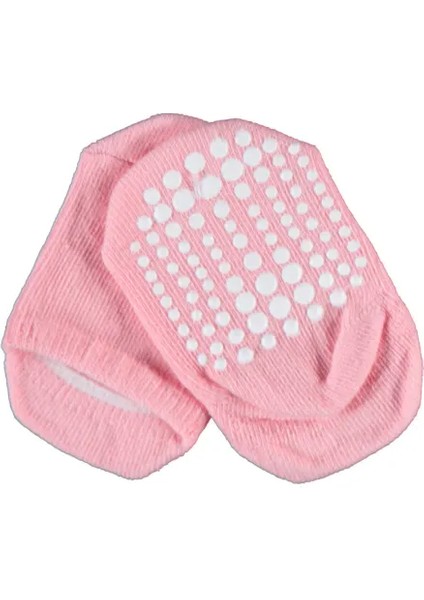 Bibaby Organik Çorap Soket Kaymaz Taban Points Pembe