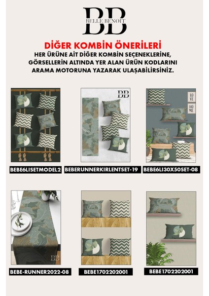 Dikdörtgen Çift Tarafı Dijital Baskılı 2'li Modern Tasarım 30 x 50 cm Kırlent Kılıfı Seti