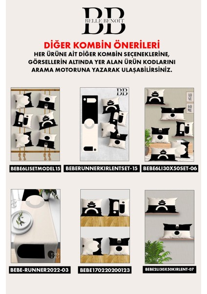 Belle Benoit Modern Tasarım Dijital Baskılı Hediyelik Dekoratif Amerikan Servisi Runner 140X40 cm modelleri