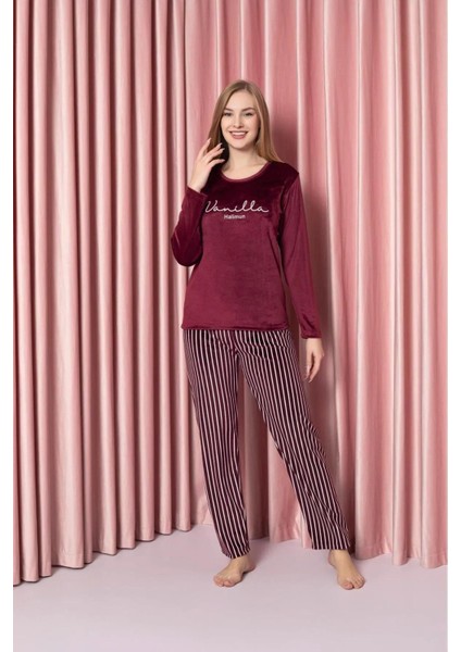 Kadın Kışlık Kadife Pijama Takımı K200/812 - 1 Adet