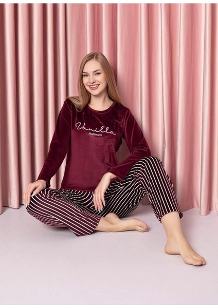 Kadın Kışlık Kadife Pijama Takımı K200/812 - 1 Adet modelleri