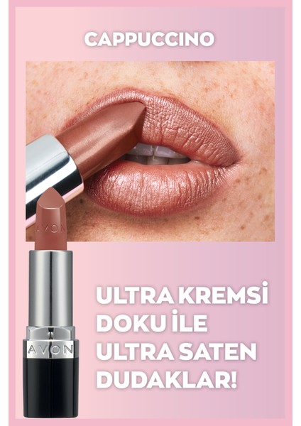 Ultra Kremsi Ruj Paketi Blush Nude, Cappuccino ve Red 2000