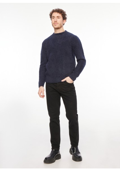 Bisiklet Yaka Slim Fit Lacivert Erkek Kazak MI2566SS fiyatları