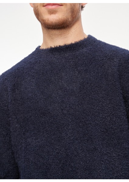 Bisiklet Yaka Slim Fit Lacivert Erkek Kazak MI2566SS fırsatları