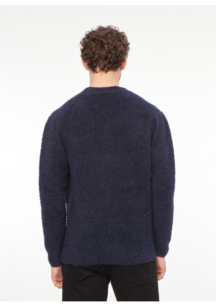 Bisiklet Yaka Slim Fit Lacivert Erkek Kazak MI2566SS indirimleri