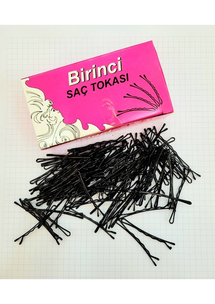 Birinci Kutulu Kaliteli Siyah Tel Toka Toka 120 Adet