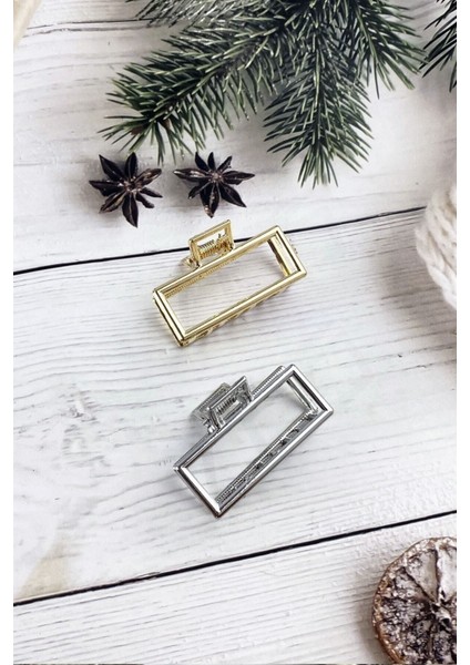 2 Li Orta Boy Metal Dikdörtgen Mandal Toka T1006