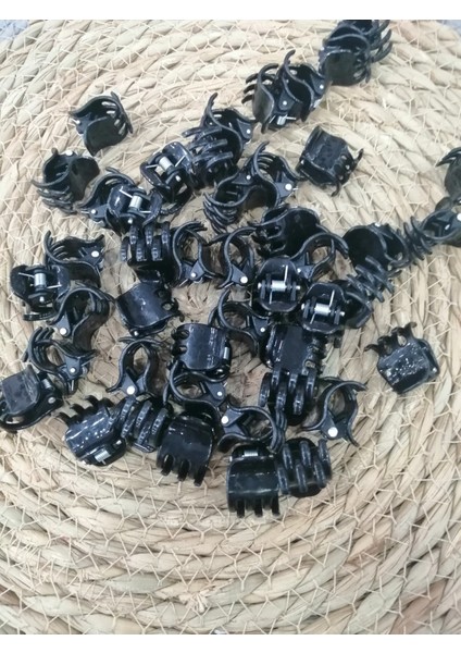 20 Adet Siyah Tırmık Toka Küçük Orta Mandal Toka S-003