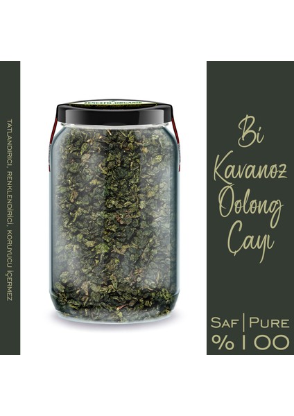 Bi Kavanoz Saf Beyaz Çay + Bi Kavanoz Saf Oolong Çayı 660 Cc'lik 2 Adet Cam Kavanoz Katkısız Ürünler