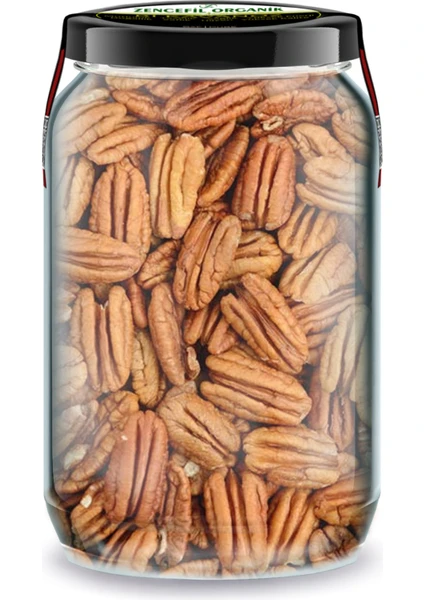 Zencefil Organik Pikan Cevizi Içi Bi Kavanoz 660 cc Cam Kavanozda Saf Katkısız Pikan Ceviz Iç Pecan Nuts