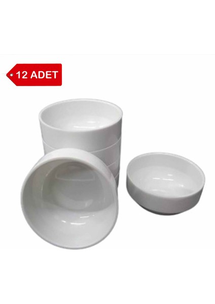 12 Adet - 12CM Melamin Çorba Kasesi, Cacık, Meze, Komposta, Oteller, Organizasyon, Okul, Lokanta