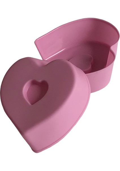 Bybirgül Pembe 12 Li Mini Silikon Kalp Kek Kalıbı,muffin Kalıbı ,airfryer Kabı 12 Adet