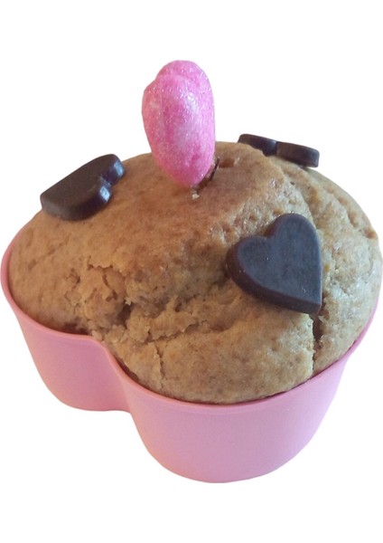 Bybirgül Pembe 12 Li Mini Silikon Kalp Kek Kalıbı,muffin Kalıbı ,airfryer Kabı 12 Adet